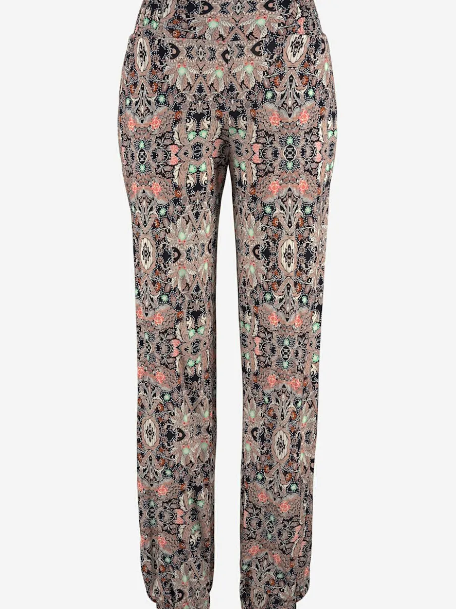 Pantalon léger imprimé avec poches et taille élastiquée