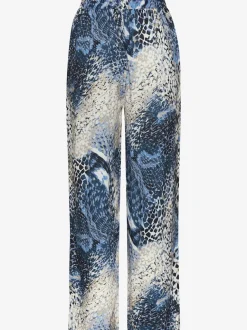 Pantalon à lien à nouer fixe avec large ceinture élastique et imprimé unique