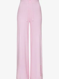 Pantalon lounge avec ceinture élastique et jambes larges