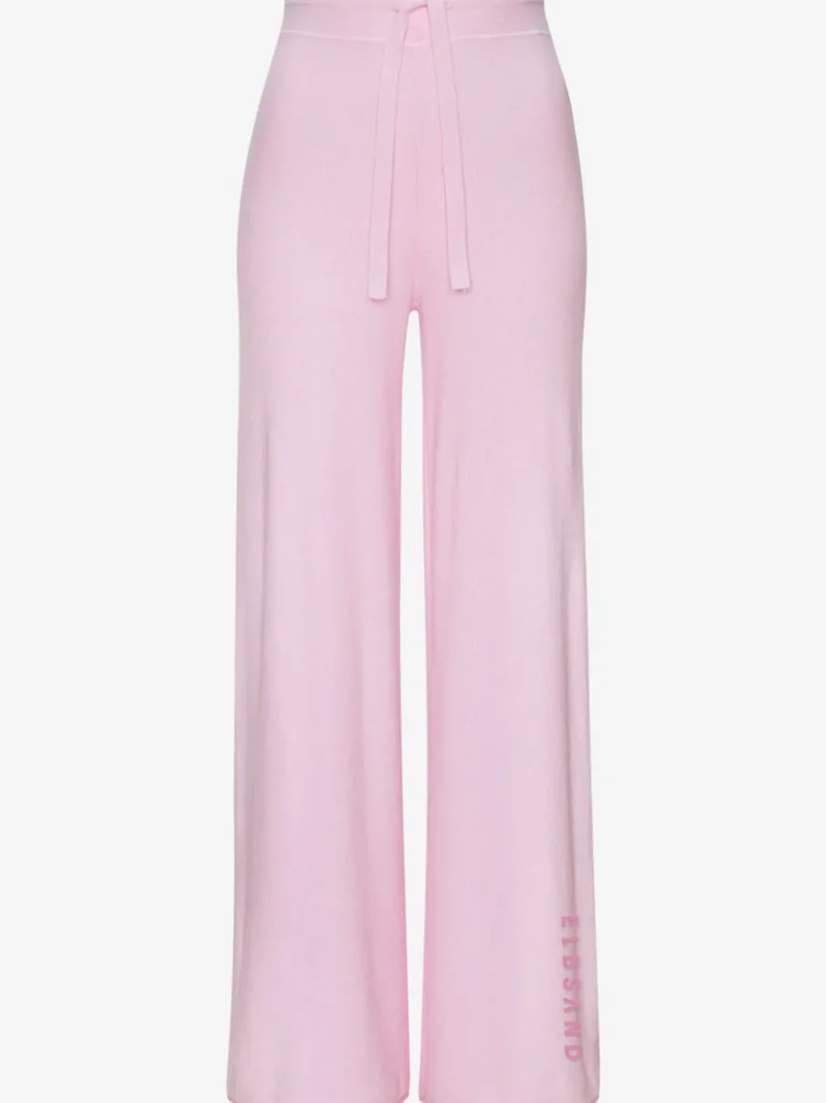 Pantalon lounge avec ceinture élastique et jambes larges