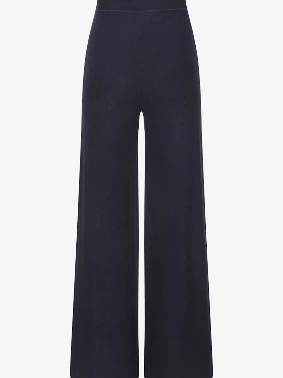 Pantalon lounge avec ceinture élastique et jambes larges