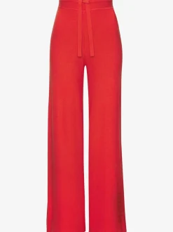 Pantalon lounge avec ceinture élastique et jambes larges