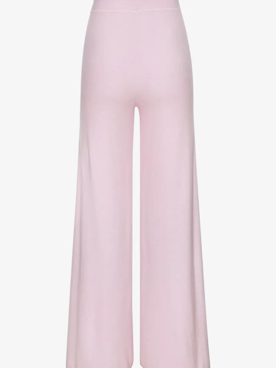 Pantalon lounge avec ceinture élastique et jambes larges