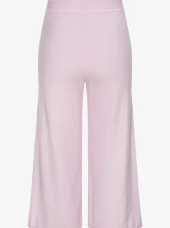 Pantalon lounge en tricot doux avec ceinture élastique et large coupe