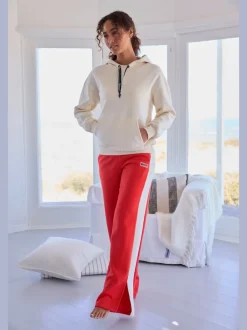 Pantalon lounge sportif avec rayures et poches latérales