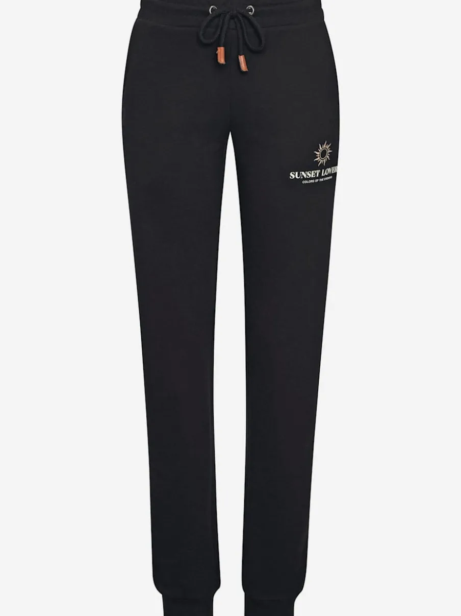 Pantalon molletonné avec ceinture élastique et poches latérales