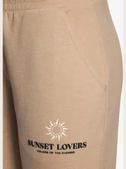 Pantalon molletonné avec ceinture élastique et poches latérales