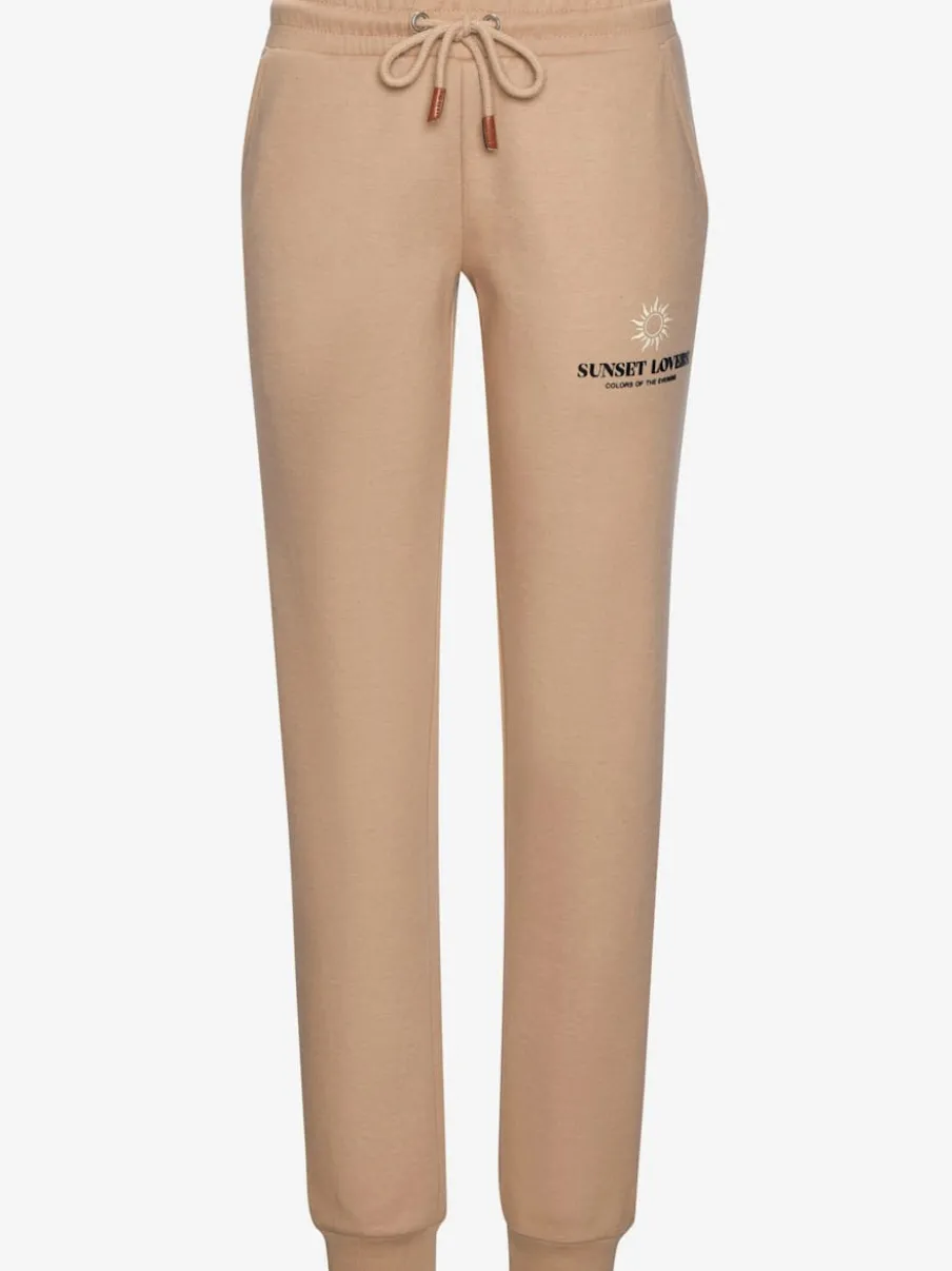 Pantalon molletonné avec ceinture élastique et poches latérales