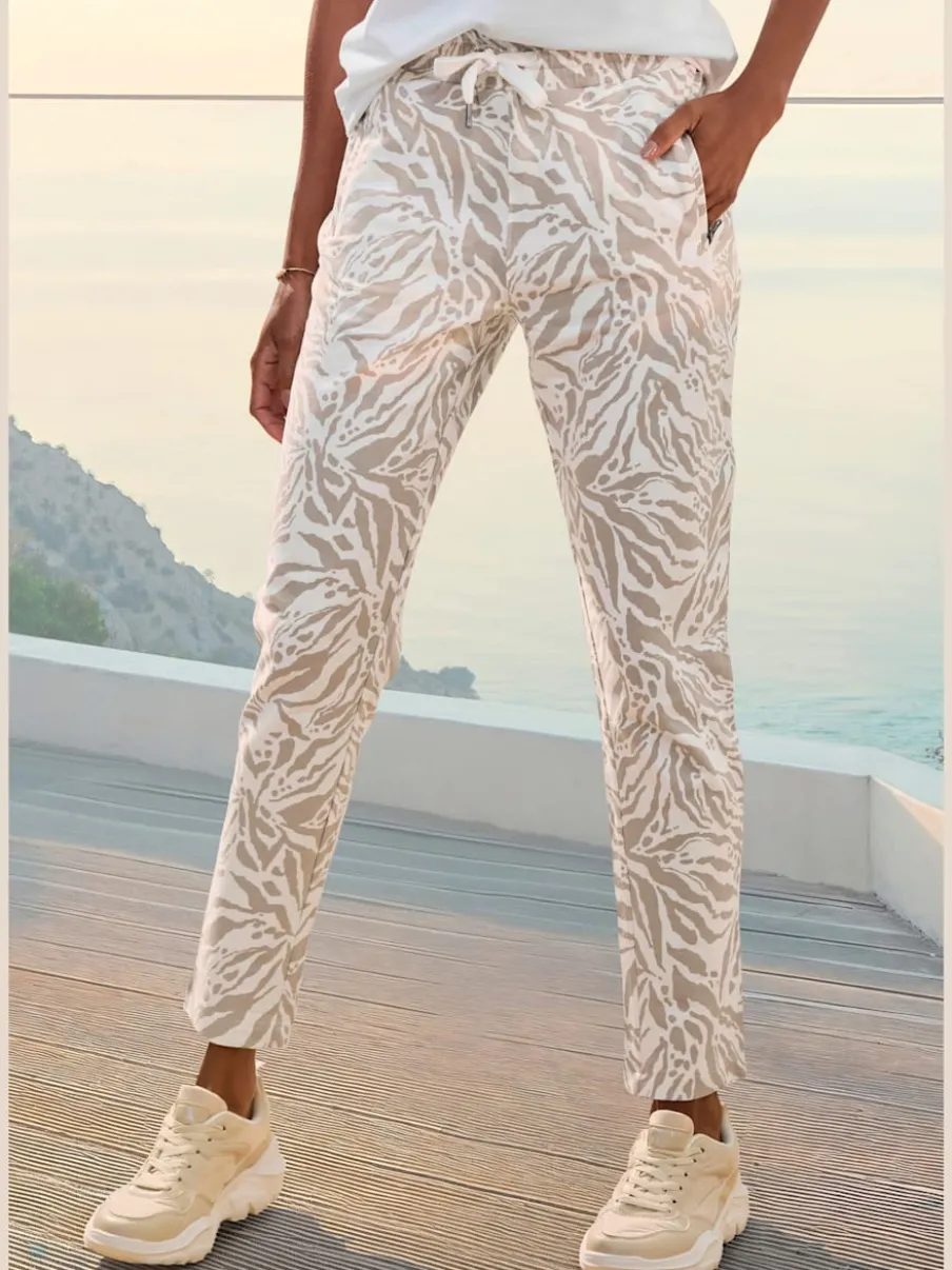 Pantalon molletonné avec large ceinture et poches pratiques