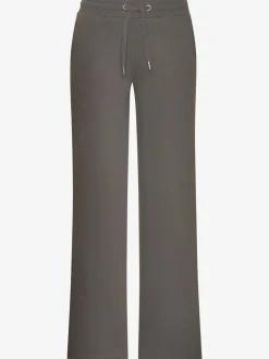Pantalon molletonné à jambes larges avec poches latérales et coulisse