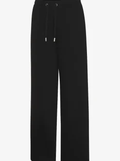 Pantalon molletonné à jambes larges avec poches latérales et coulisse