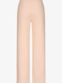 Pantalon molletonné à jambes larges avec poches latérales et coulisse