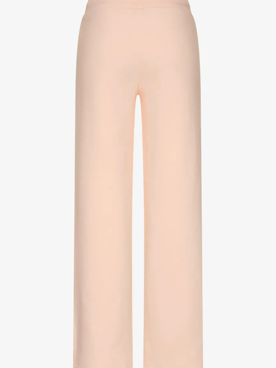 Pantalon molletonné à jambes larges avec poches latérales et coulisse