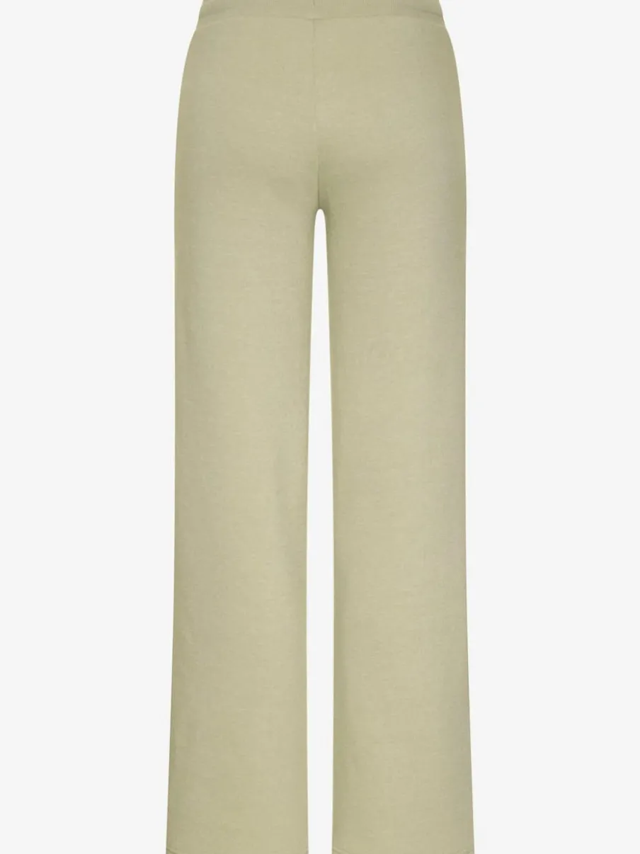 Pantalon molletonné à jambes larges avec poches latérales et coulisse