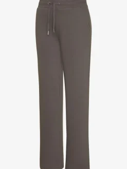 Pantalon molletonné à jambes larges avec poches latérales et coulisse