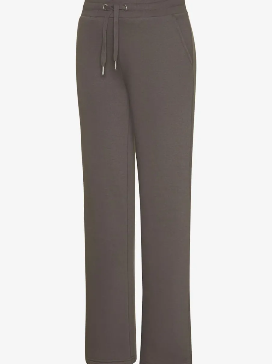 Pantalon molletonné à jambes larges avec poches latérales et coulisse