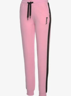 Pantalon molletonné sportif à rayures latérales et poches fendues
