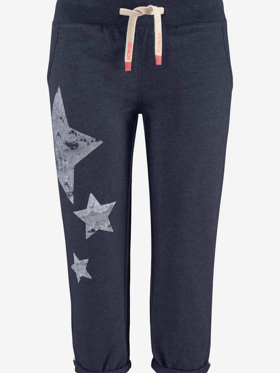 Pantalon molletonné à étoiles avec ceinture coulissante confortable