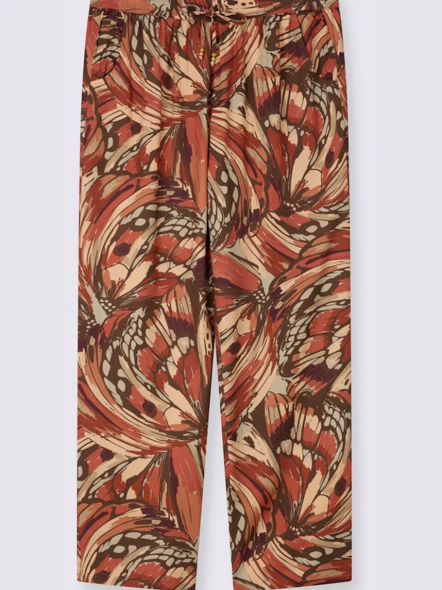 Pantalon à motif papillon