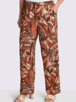 Pantalon à motif papillon