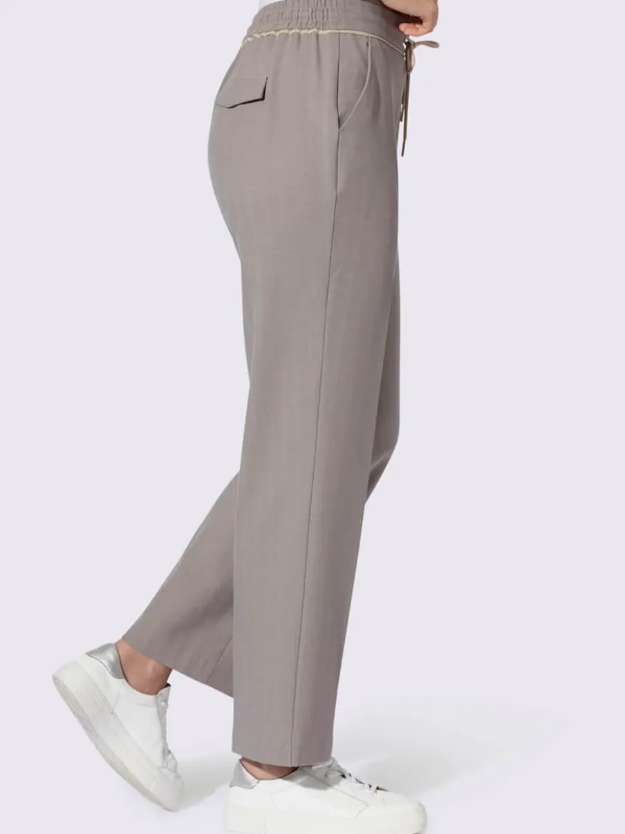 Pantalon motif sergé chevron