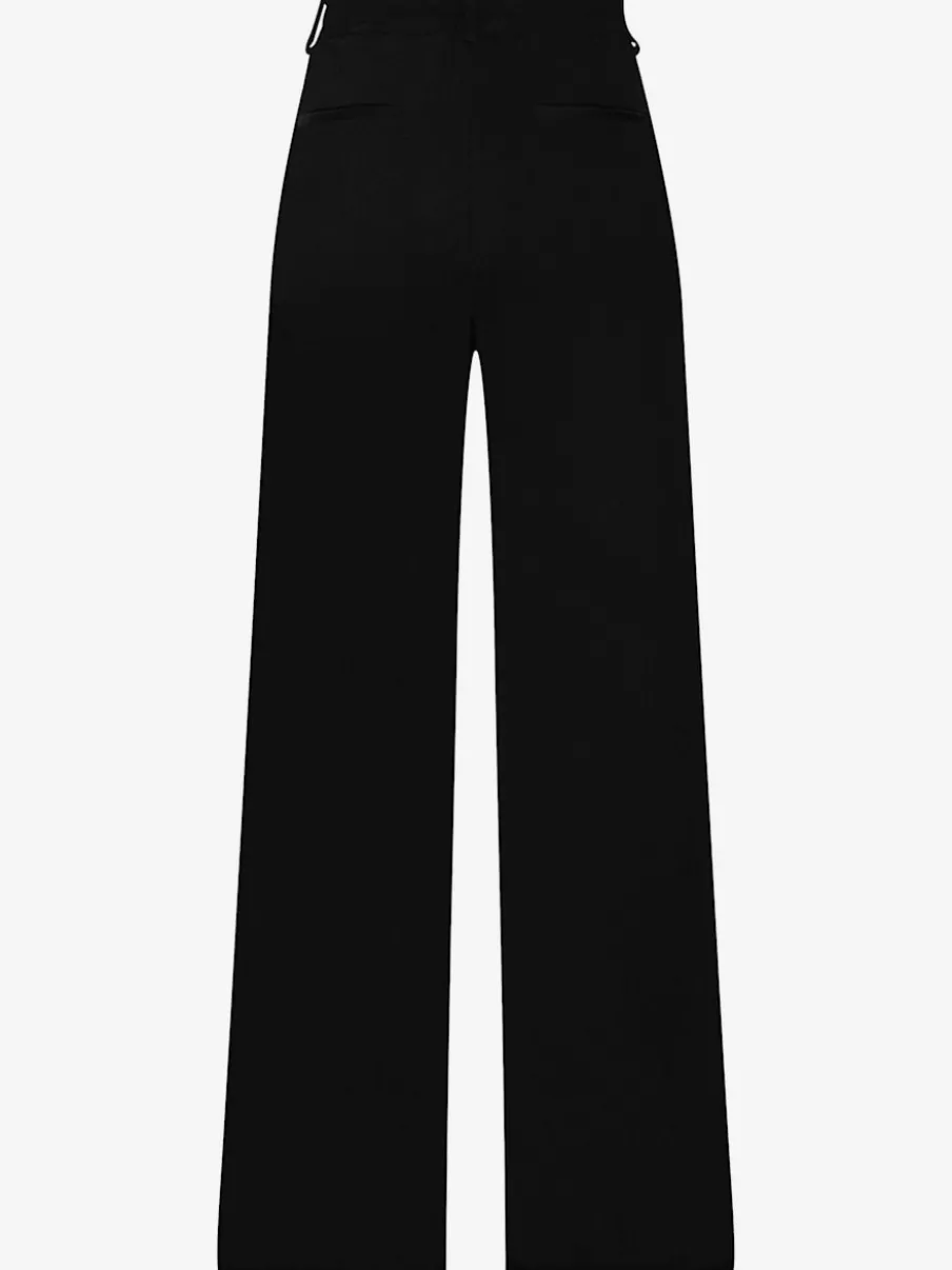 Pantalon à motifs à jambes larges et taille haute