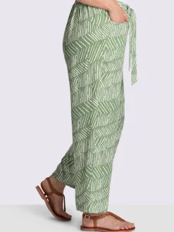 Pantalon 7/8 pantalon avec jambes larges