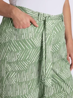 Pantalon 7/8 pantalon avec jambes larges