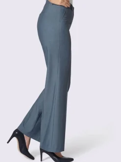 Pantalon plissé plis repassés, effet affinant