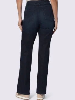 Pantalon 5 poches coupe droite en denim extensible