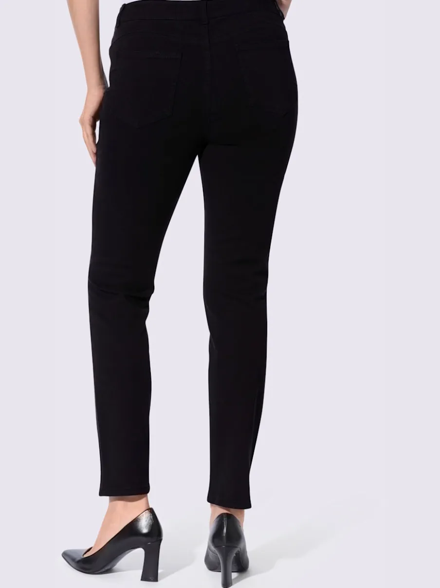 Pantalon 5 poches petites pierres brillantes fantaisie