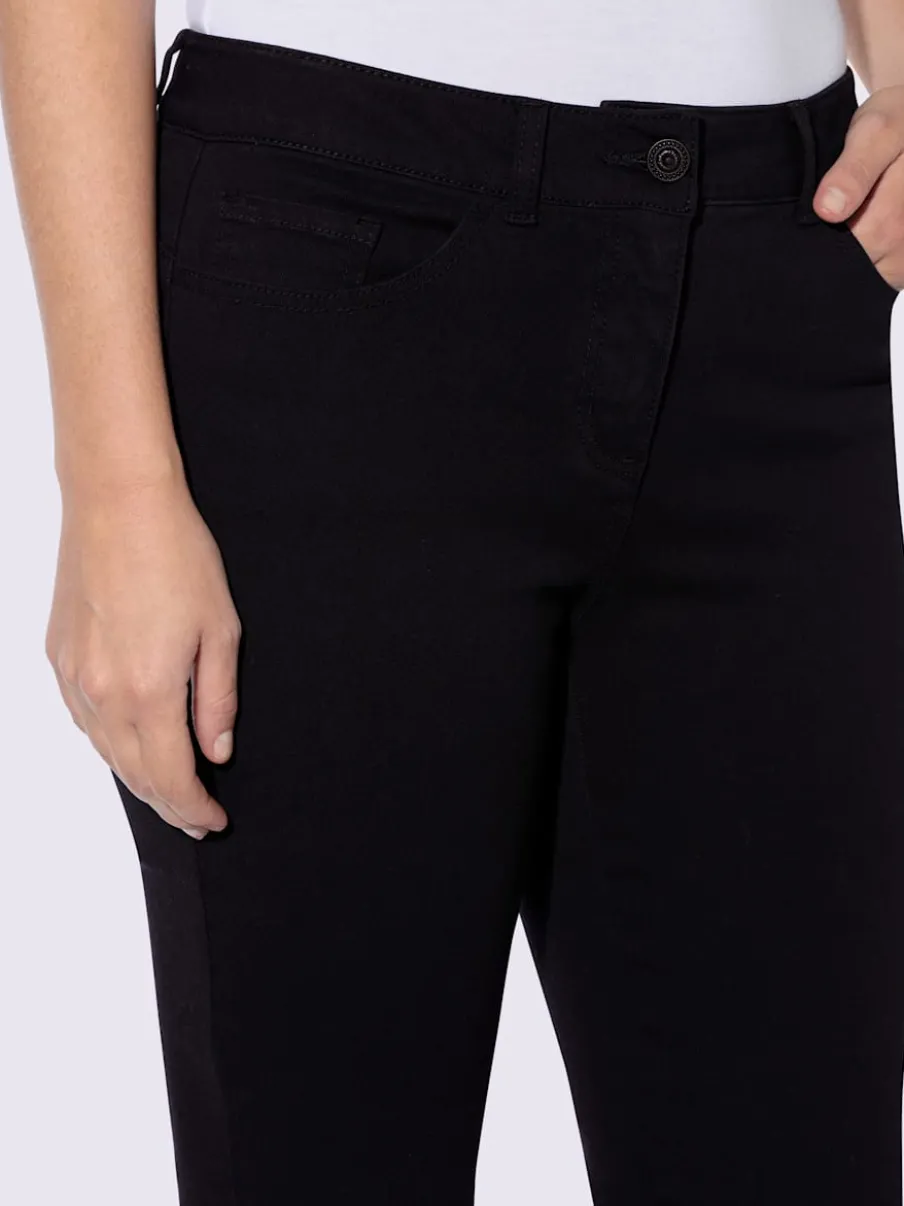 Pantalon 5 poches petites pierres brillantes fantaisie