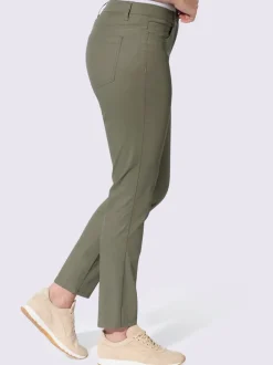 Pantalon 5 poches revêtement brillant