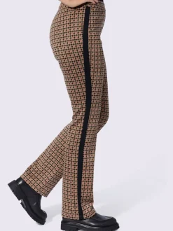 Pantalon rayures contrastées