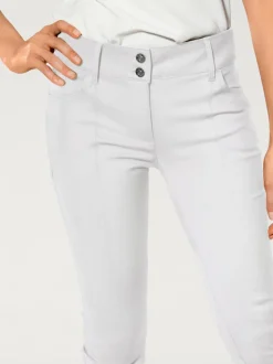 Pantalons ajustés à effet ventre plat avec poches