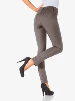 Pantalons ajustés à effet ventre plat avec poches