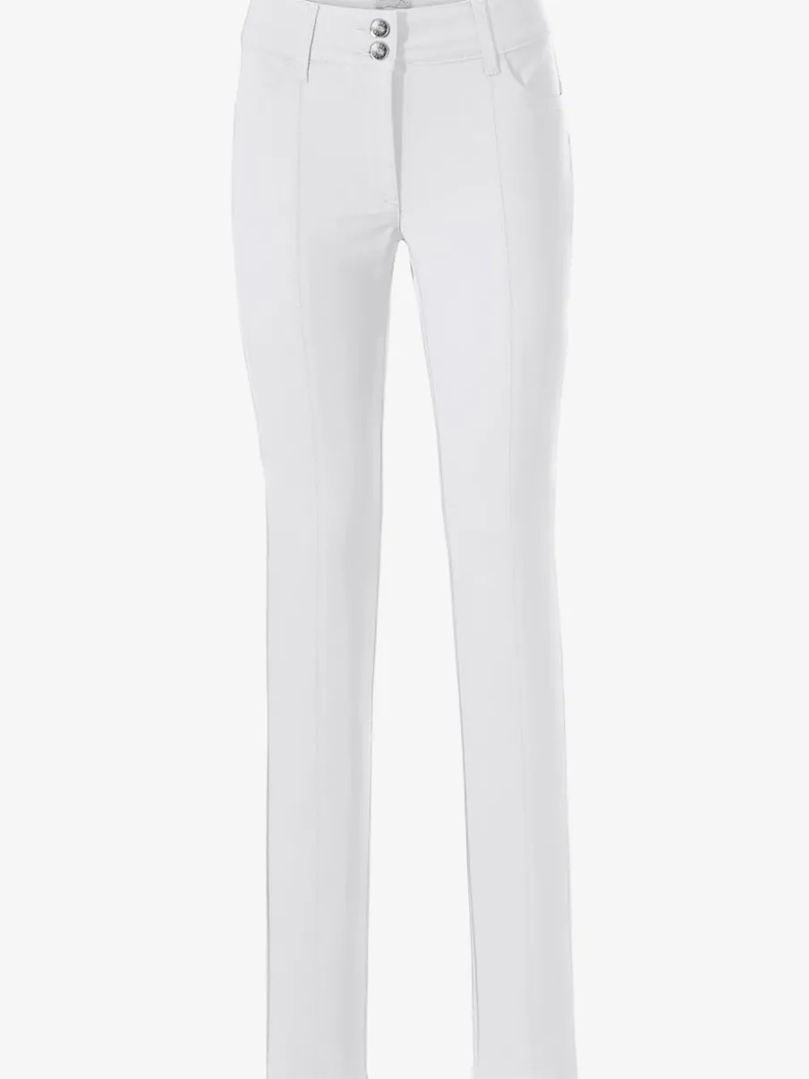 Pantalons ajustés à effet ventre plat avec poches