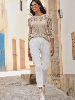 Pantalons avec ceinture élastique et poches cargo pratiques