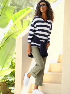 Pantalons avec ceinture élastique et poches fonctionnelles