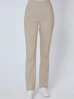 Pantalons avec large ceinture élastique et poches arrondies