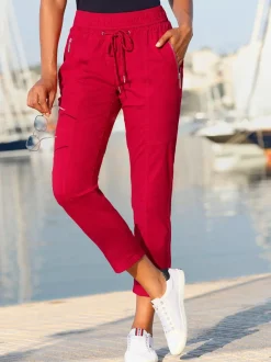 Pantalons 7/8 avec poches et ceinture élastique ajustable