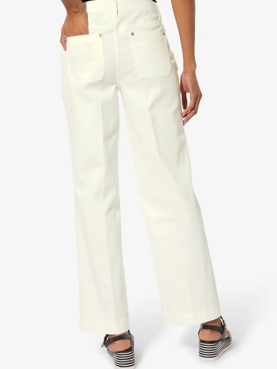 Pantalons bootcut en coton doux avec poches pratiques