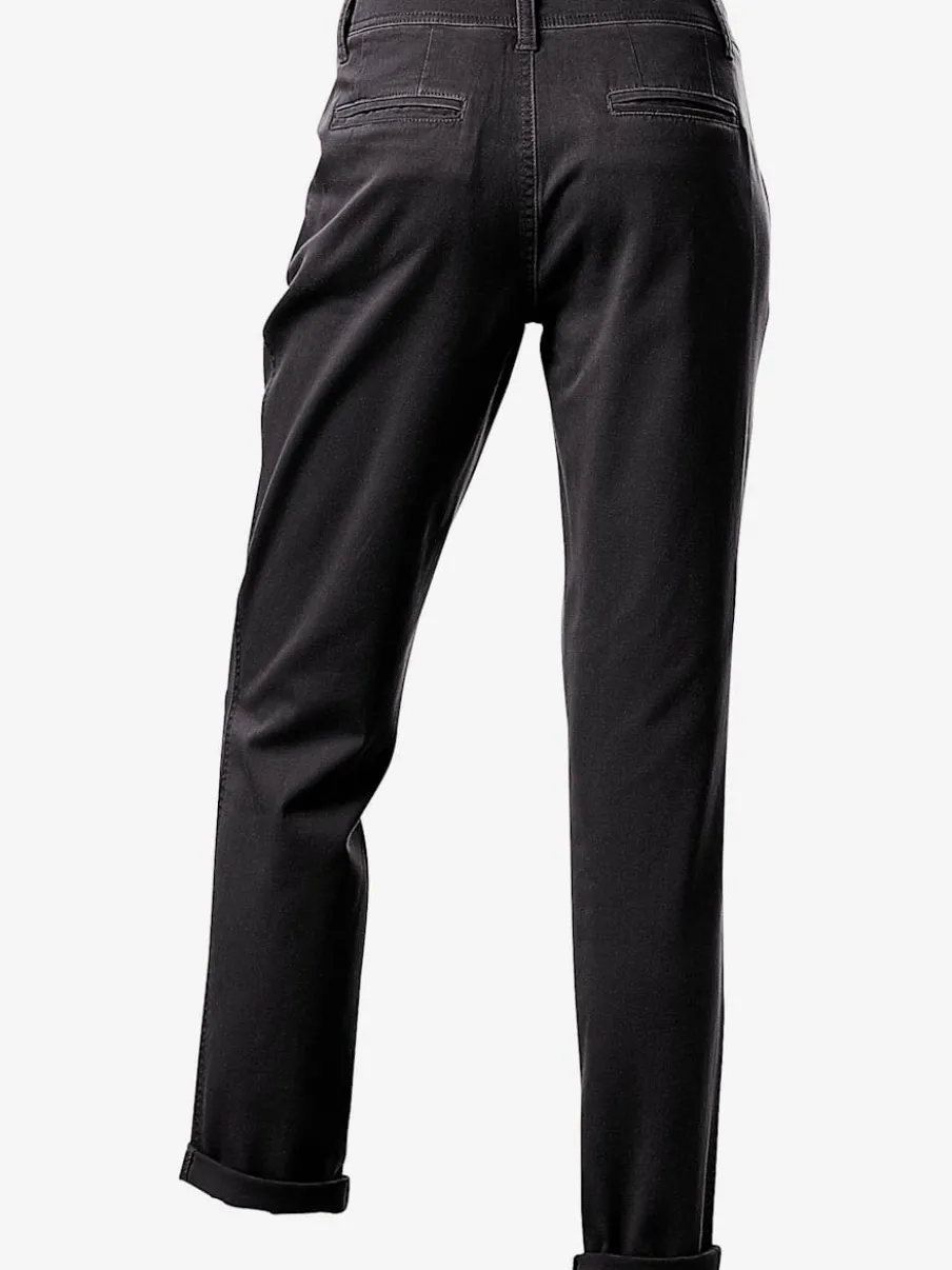 Pantalons chinos confortables avec poches fendues faciles à associer