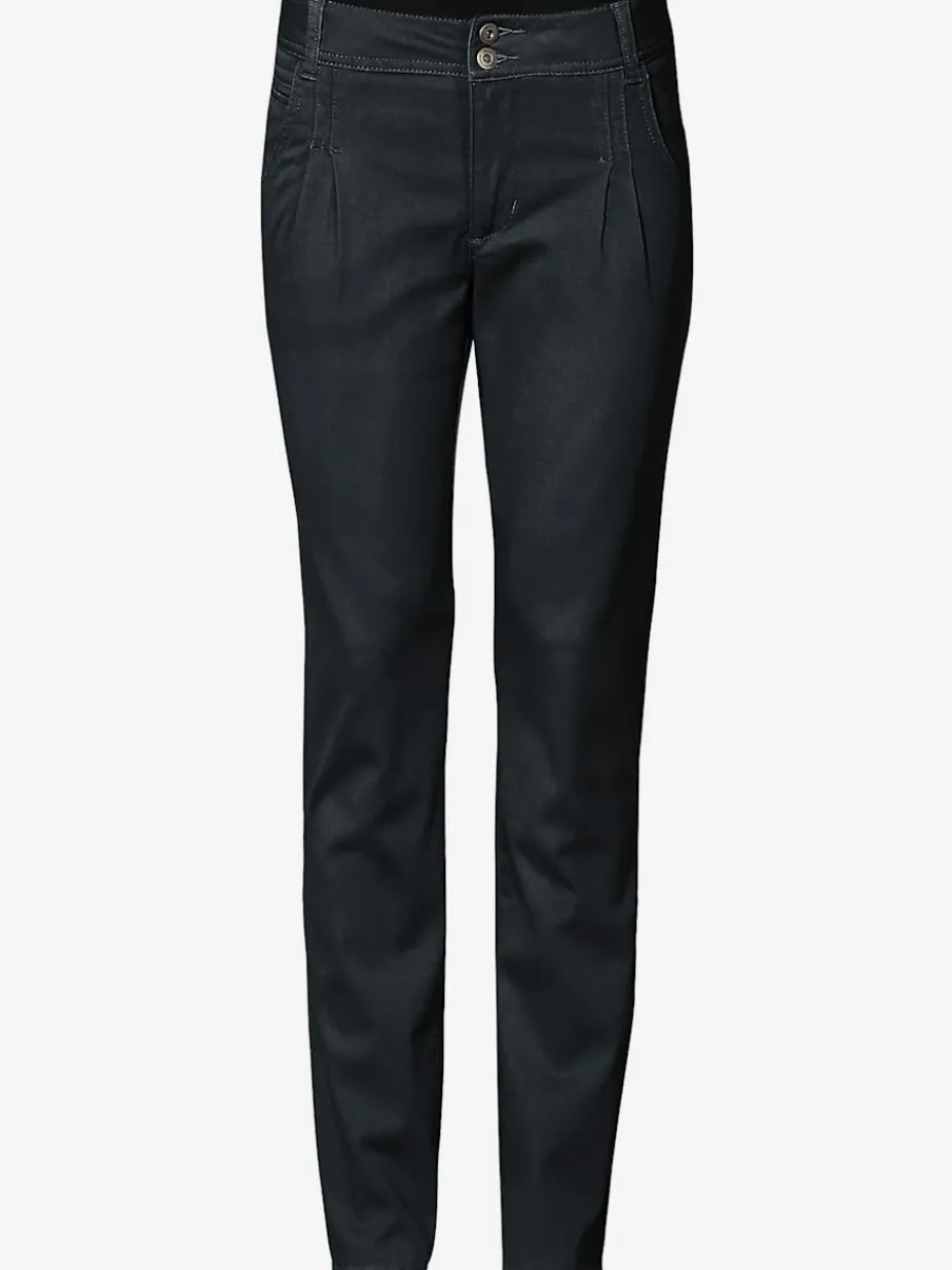 Pantalons chinos confortables avec poches fendues faciles à associer