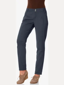 Pantalons chinos confortables avec poches fendues faciles à associer