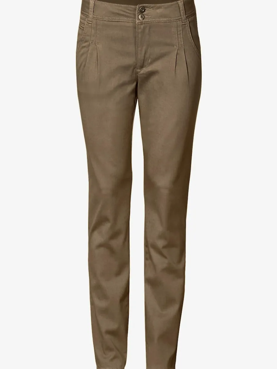 Pantalons chinos confortables avec poches fendues faciles à associer