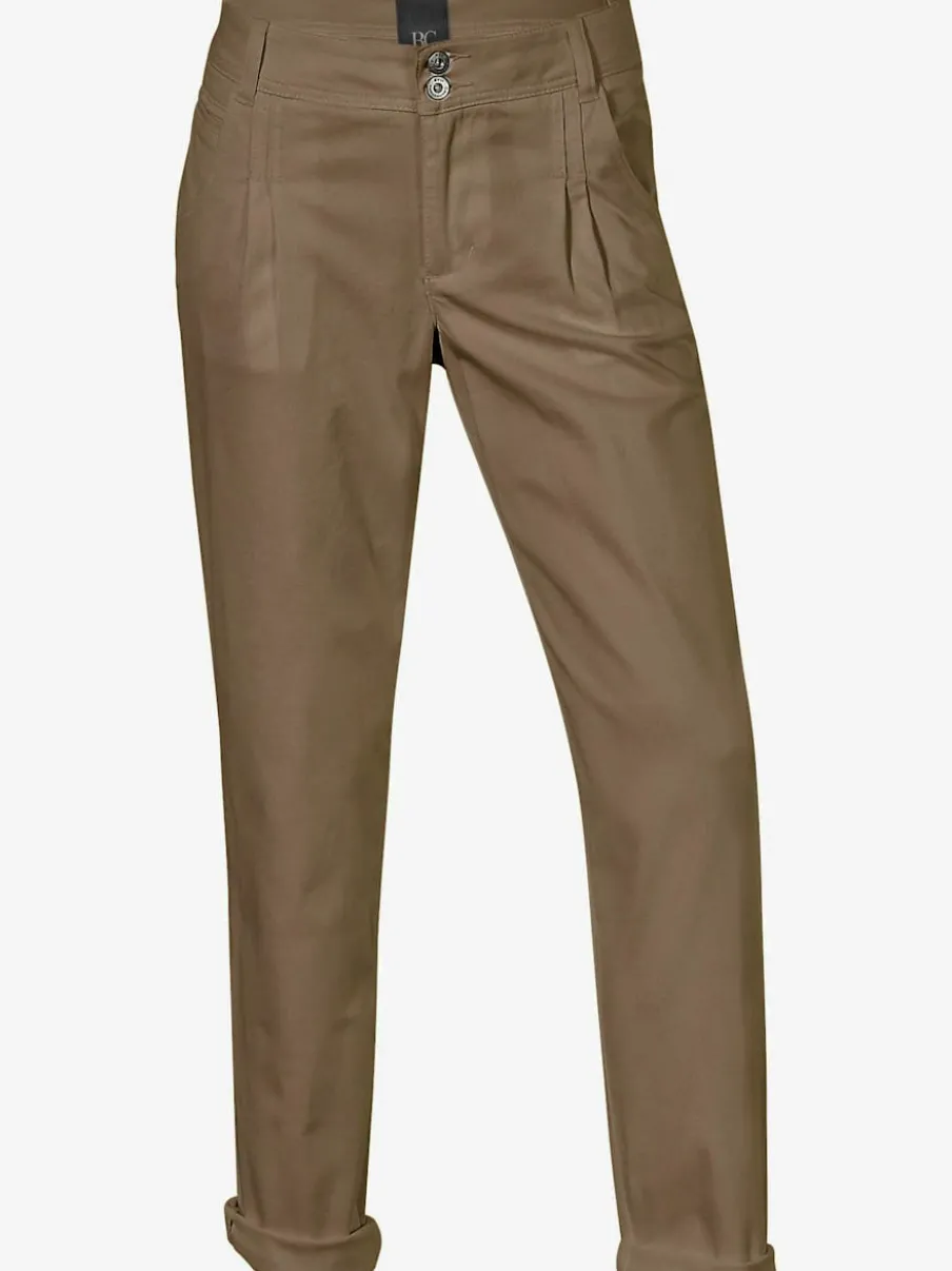 Pantalons chinos confortables avec poches fendues faciles à associer