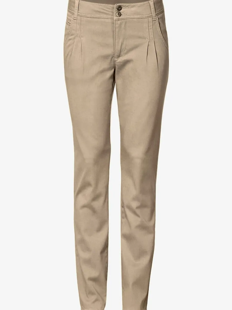 Pantalons chinos confortables avec poches fendues faciles à associer