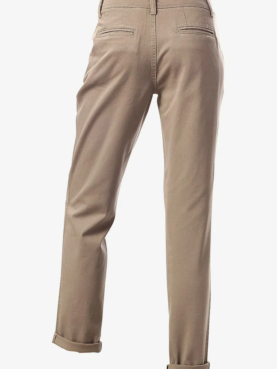 Pantalons chinos confortables avec poches fendues faciles à associer