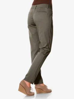 Pantalons chinos confortables avec poches fendues faciles à associer